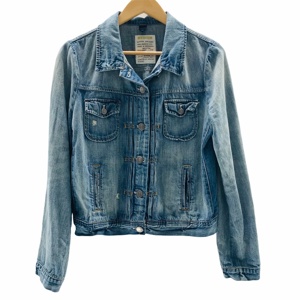J. Crew Ombre Denim Jean Jacket Holston Wash | M